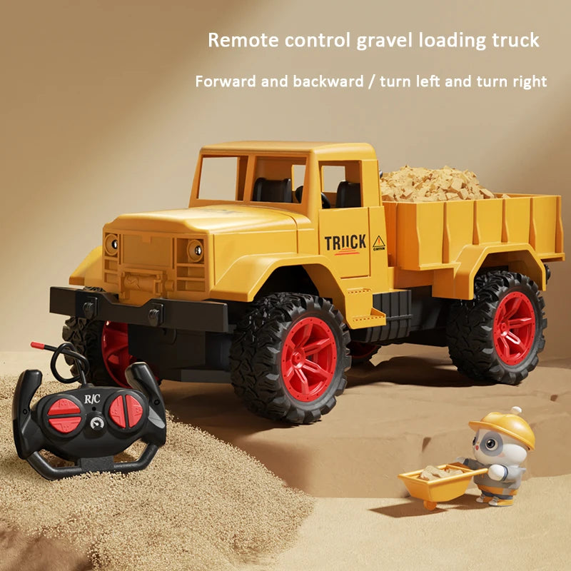 RC Excavator Toy with Lights