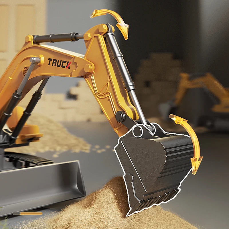 RC Excavator Toy with Lights